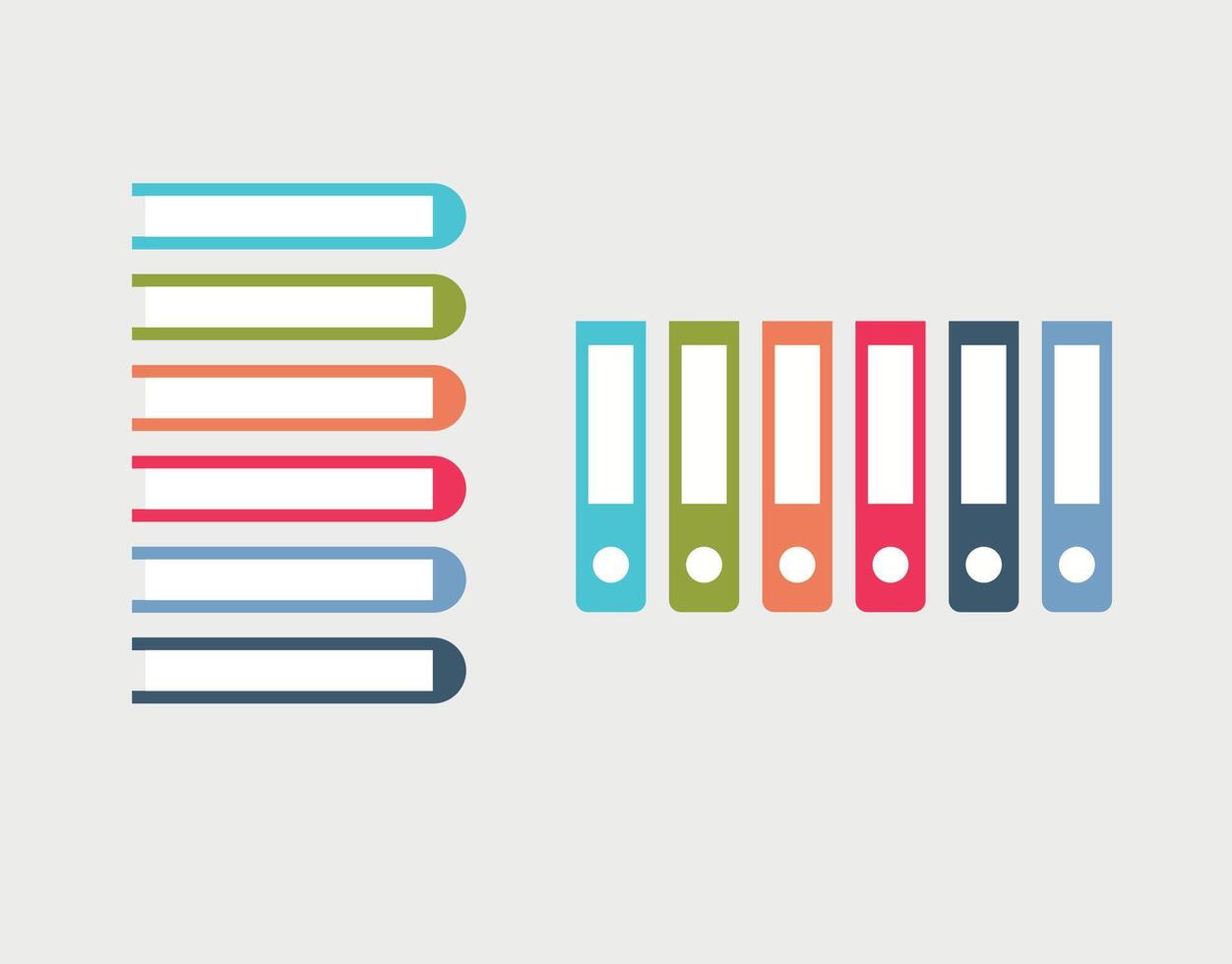 vector libros diseño iconos