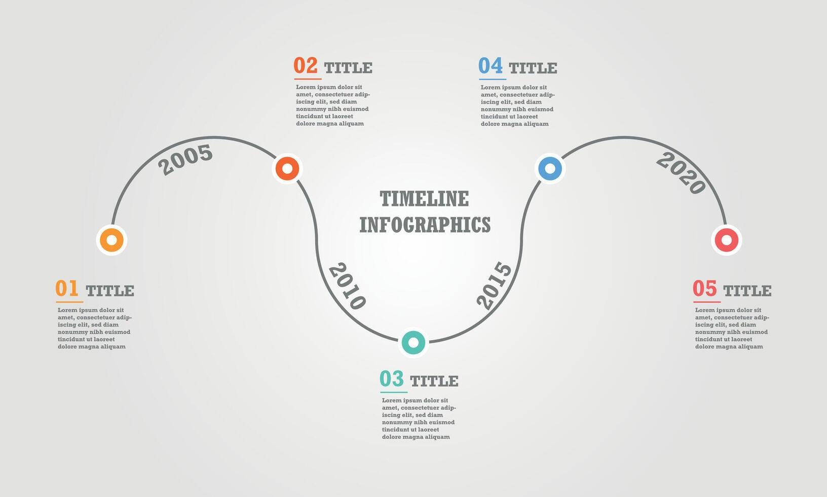 Snake timeline steps infographics,  vector flat color, business template for presentation, Can be used for diagram, banner, web design.