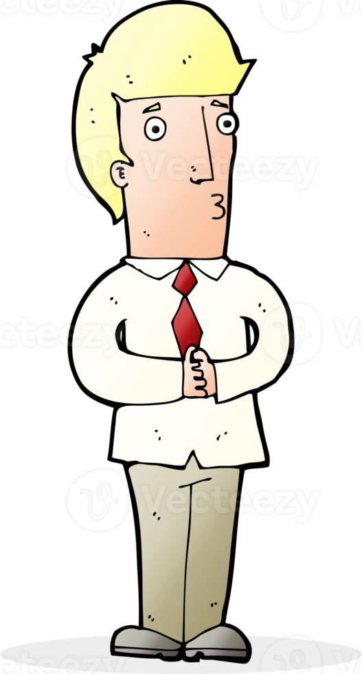 cartoon nervous man 39881273 PNG