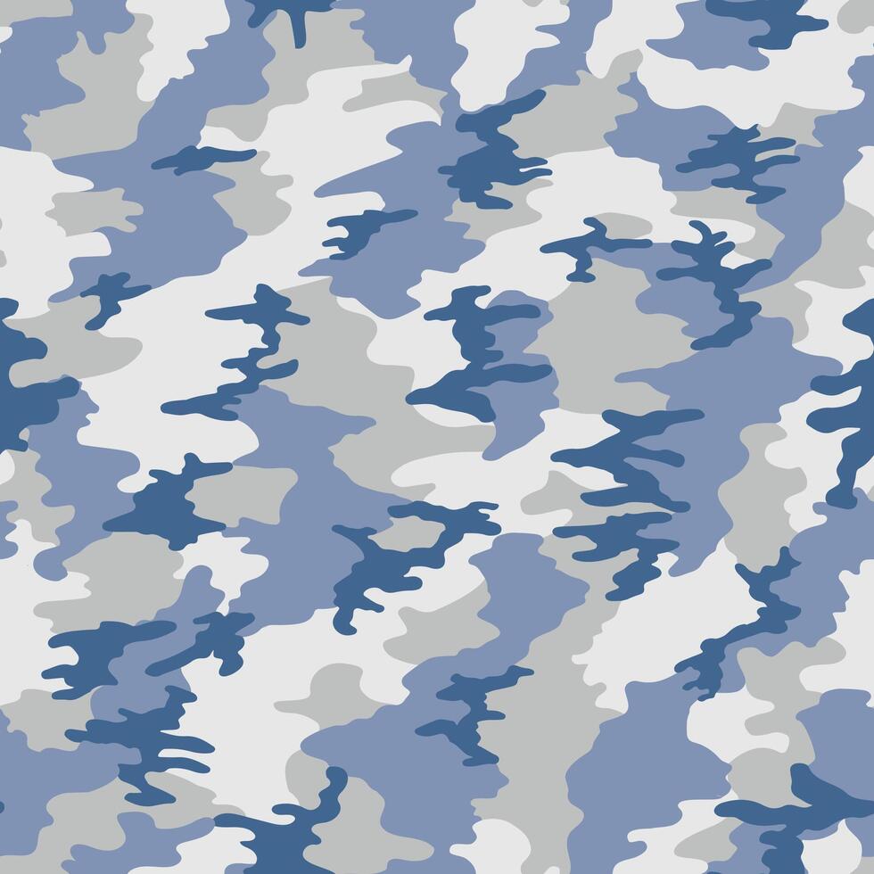 a blue and white camouflage pattern vector