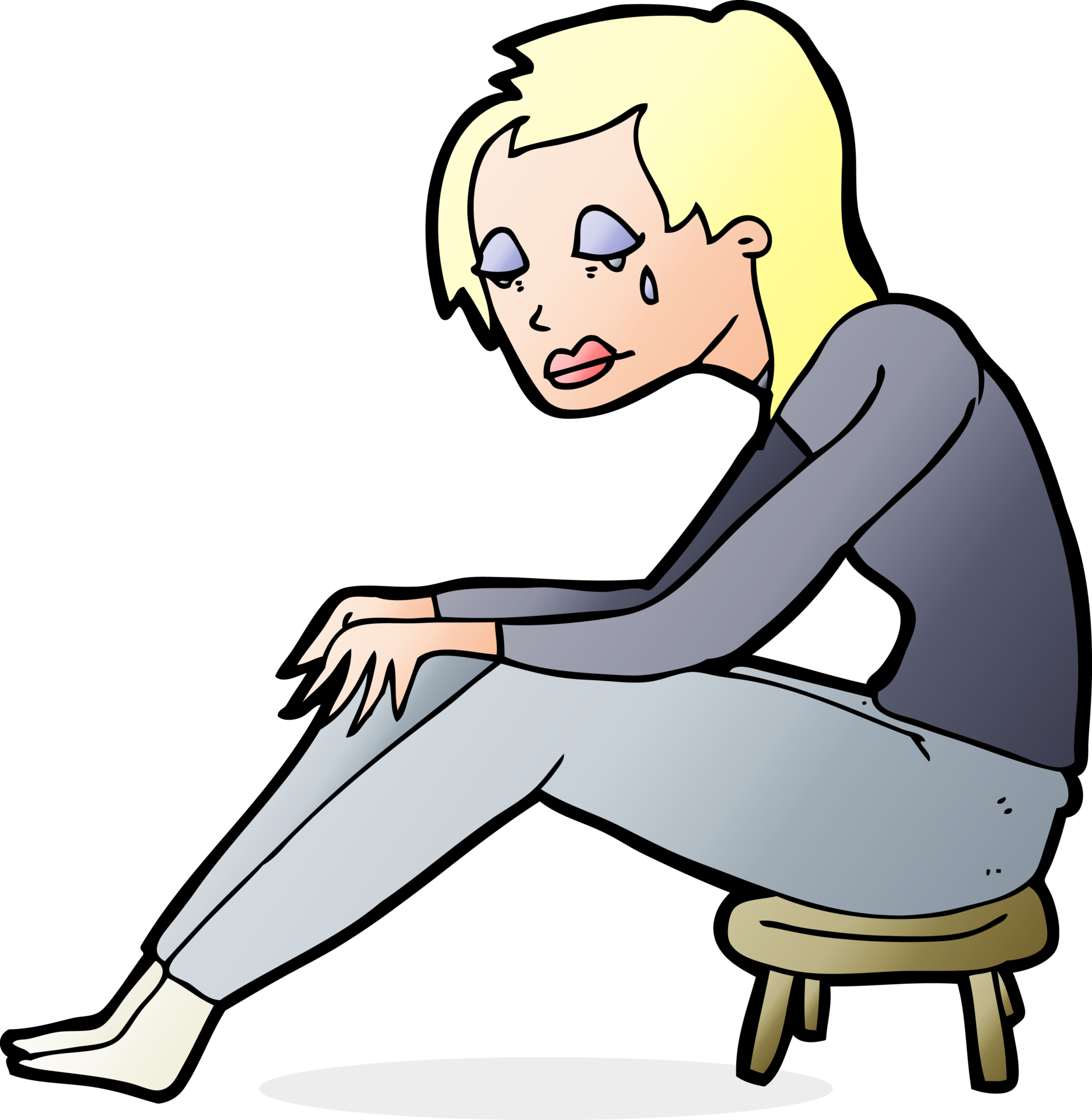 mujer llorando de dibujos animados 39881439 PNG