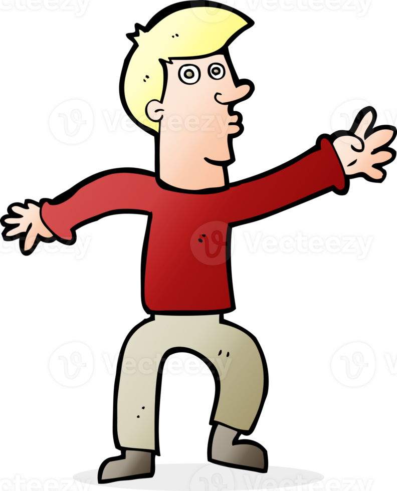 cartoon reaching man png
