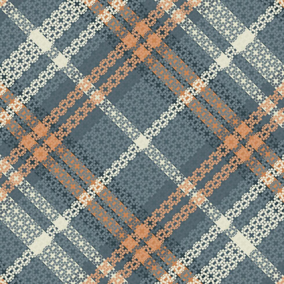 Tartan plaid pattern with texture and warm color. vector