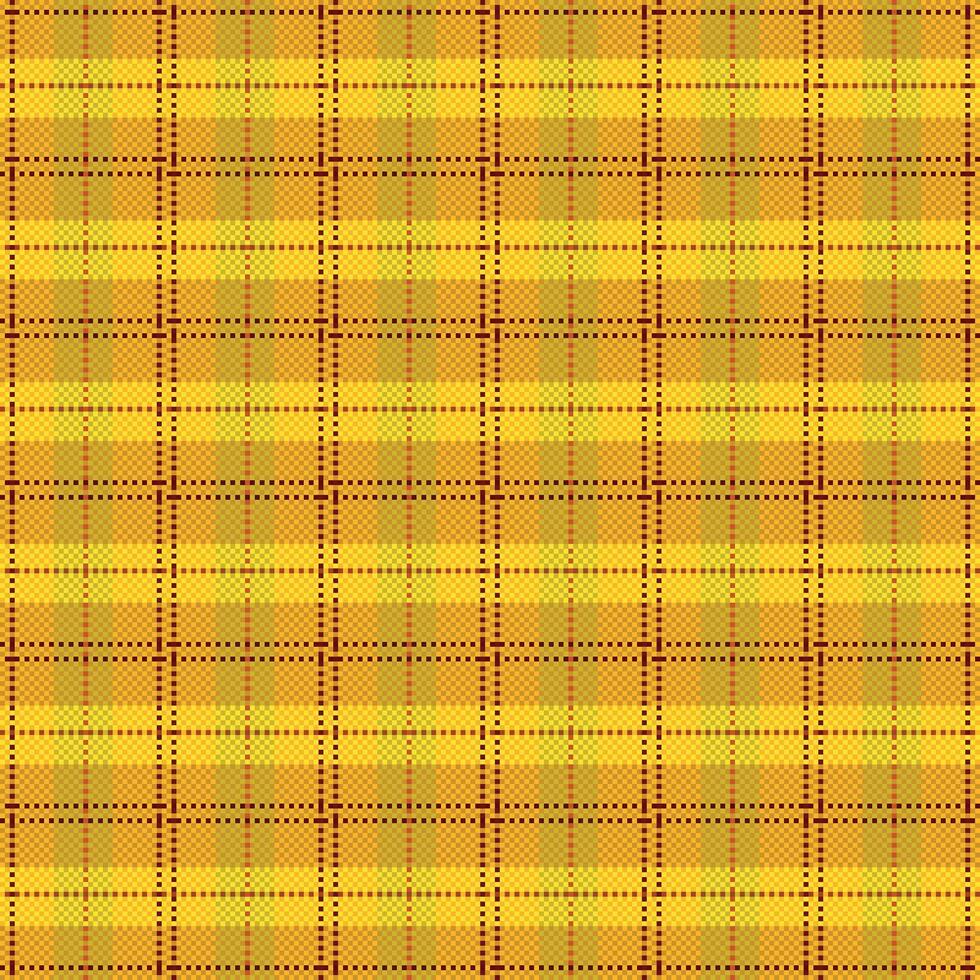 Tartan plaid pattern with texture and warm color. vector