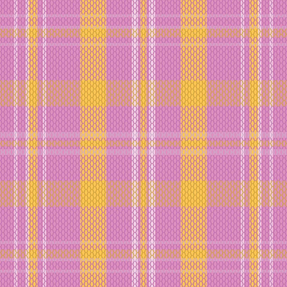 Tartan plaid pattern with texture and warm color. vector