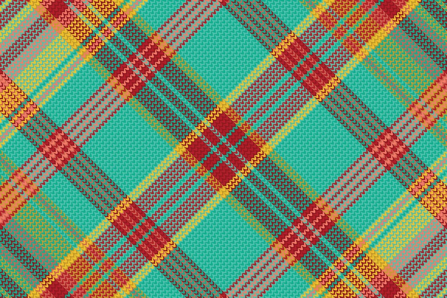 Tartan plaid pattern with texture and warm color. vector