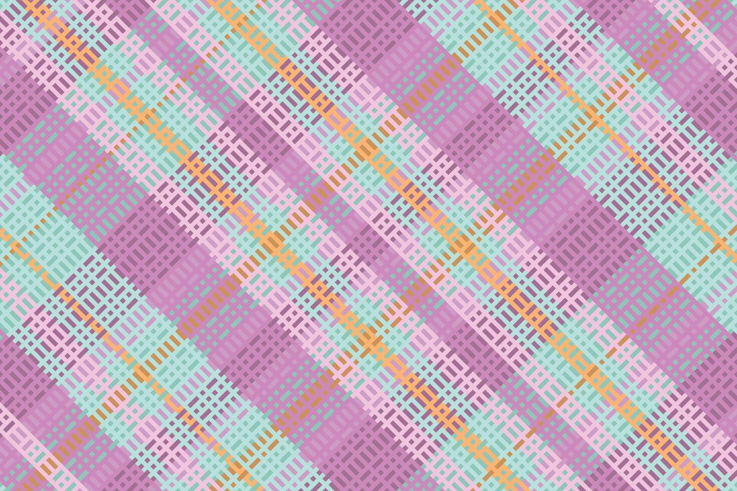 Tartan plaid pattern with texture and warm color. vector
