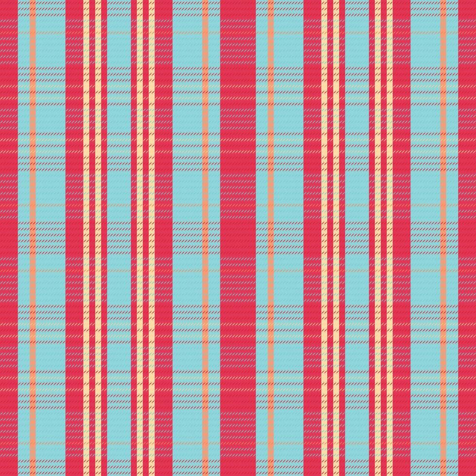 Tartan plaid pattern with texture and warm color. vector