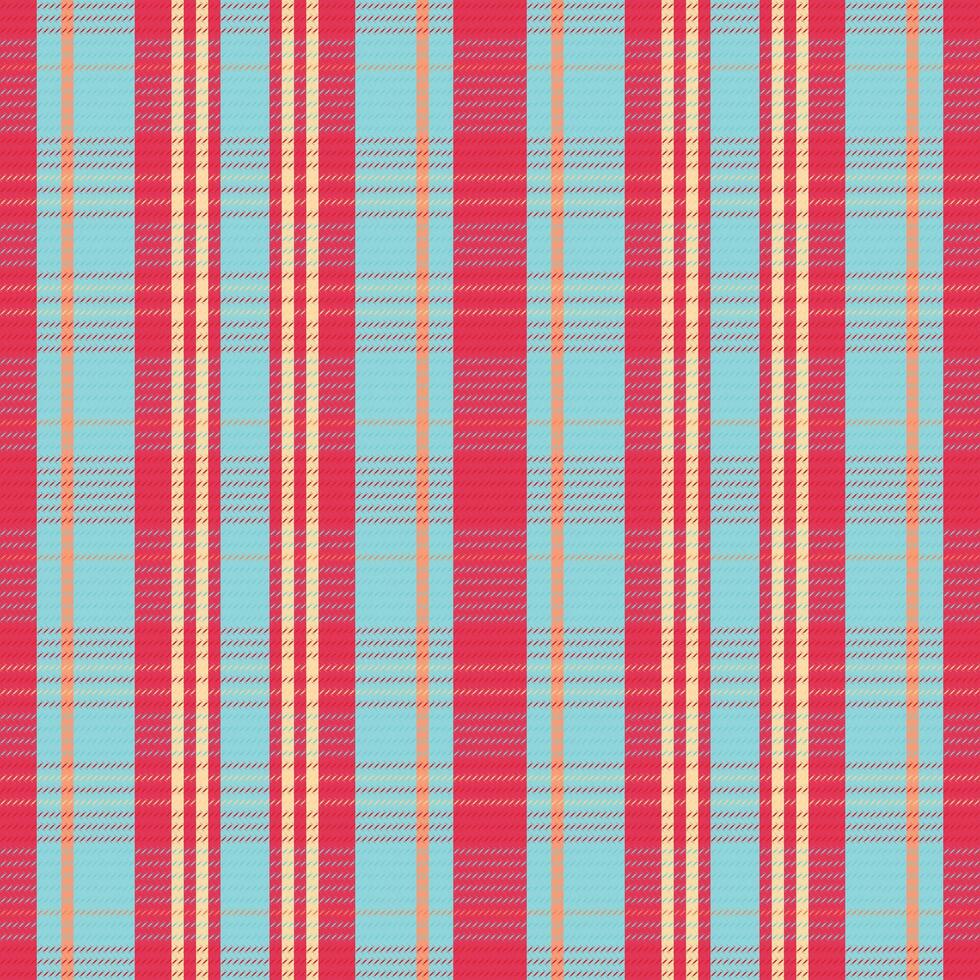 Tartan plaid pattern with texture and warm color. vector