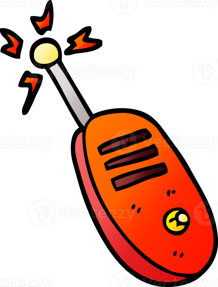 png gradient illustration cartoon walkie talkie