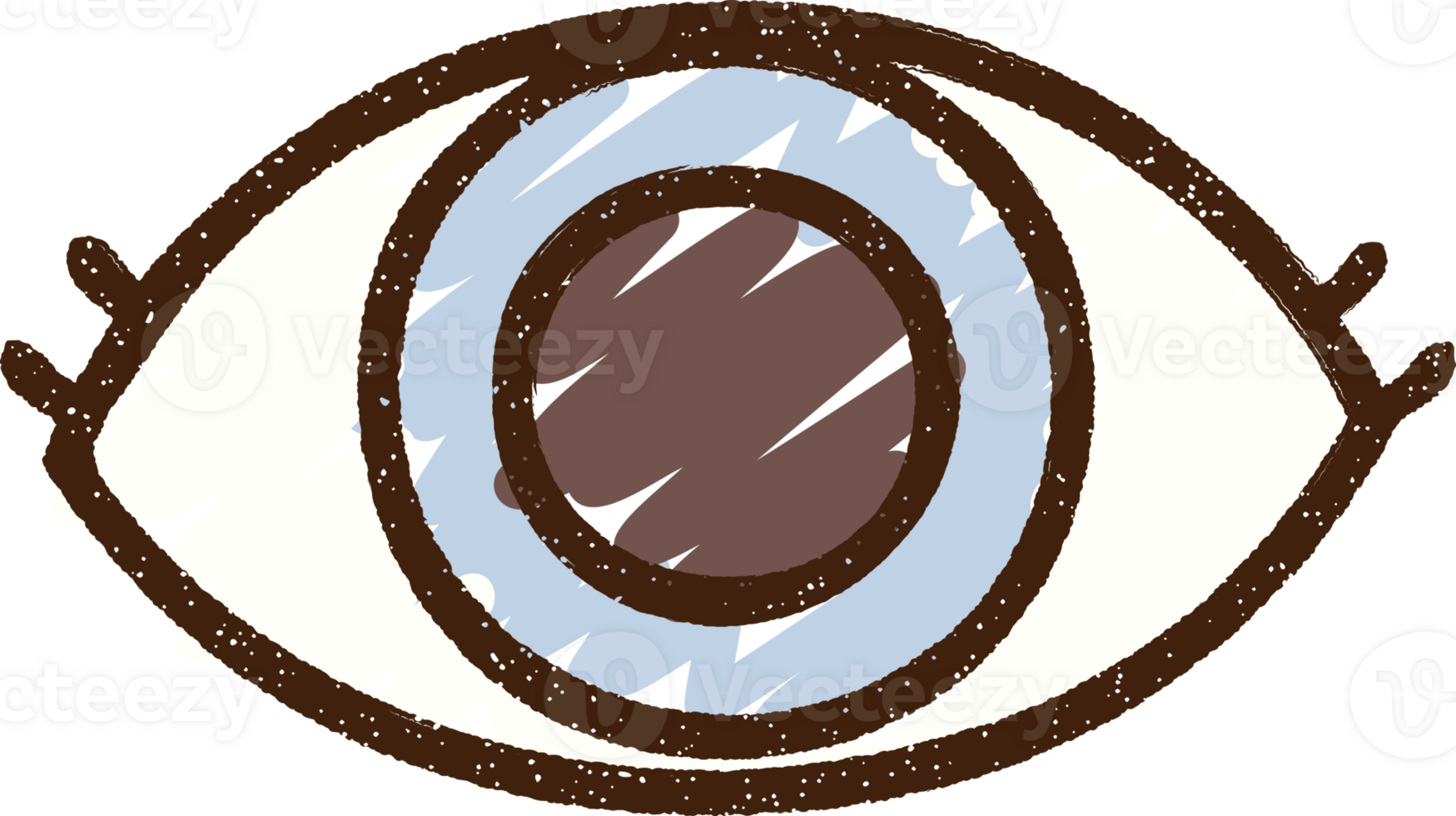 Eye Symbol Chalk Drawing png