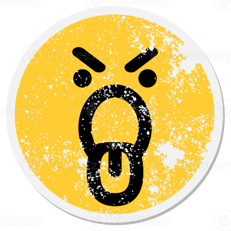 angry shouting opinion face circle png