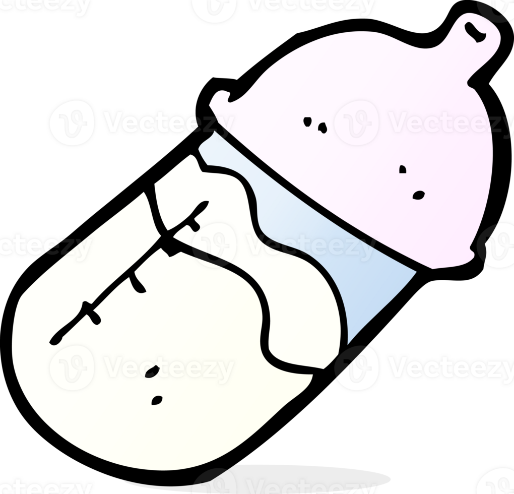 cartoon baby milk bottle png