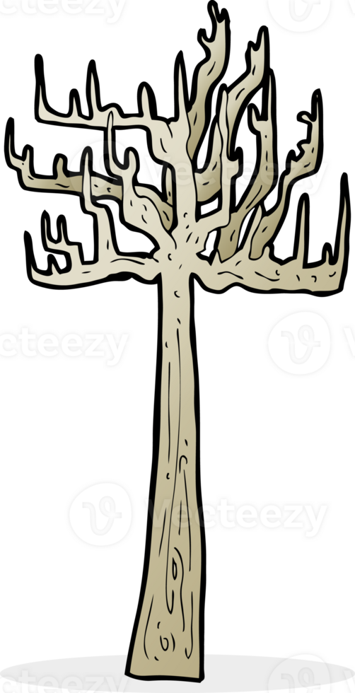 old bare tree cartoon png