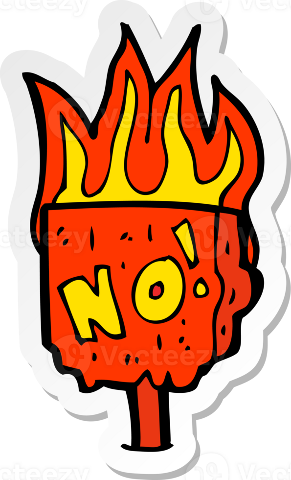 sticker of a cartoon no sign png