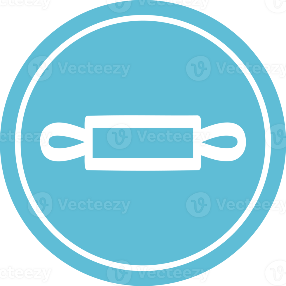 rolling pin circular icon symbol png