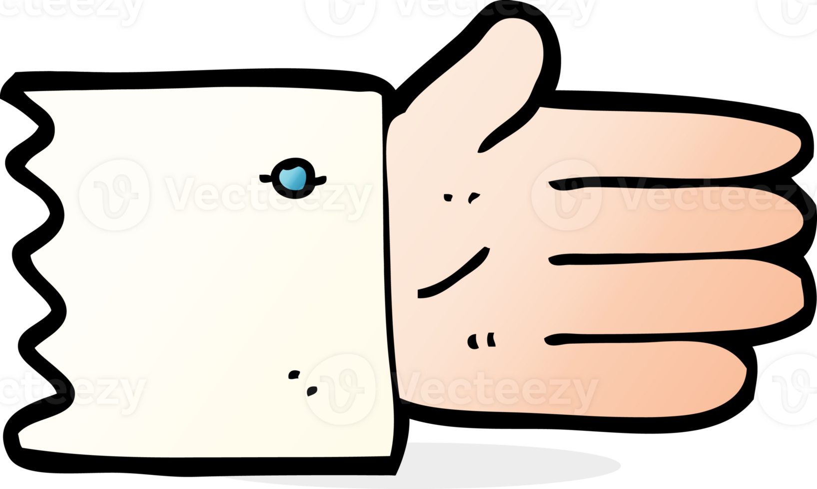 cartoon open hand symbol png