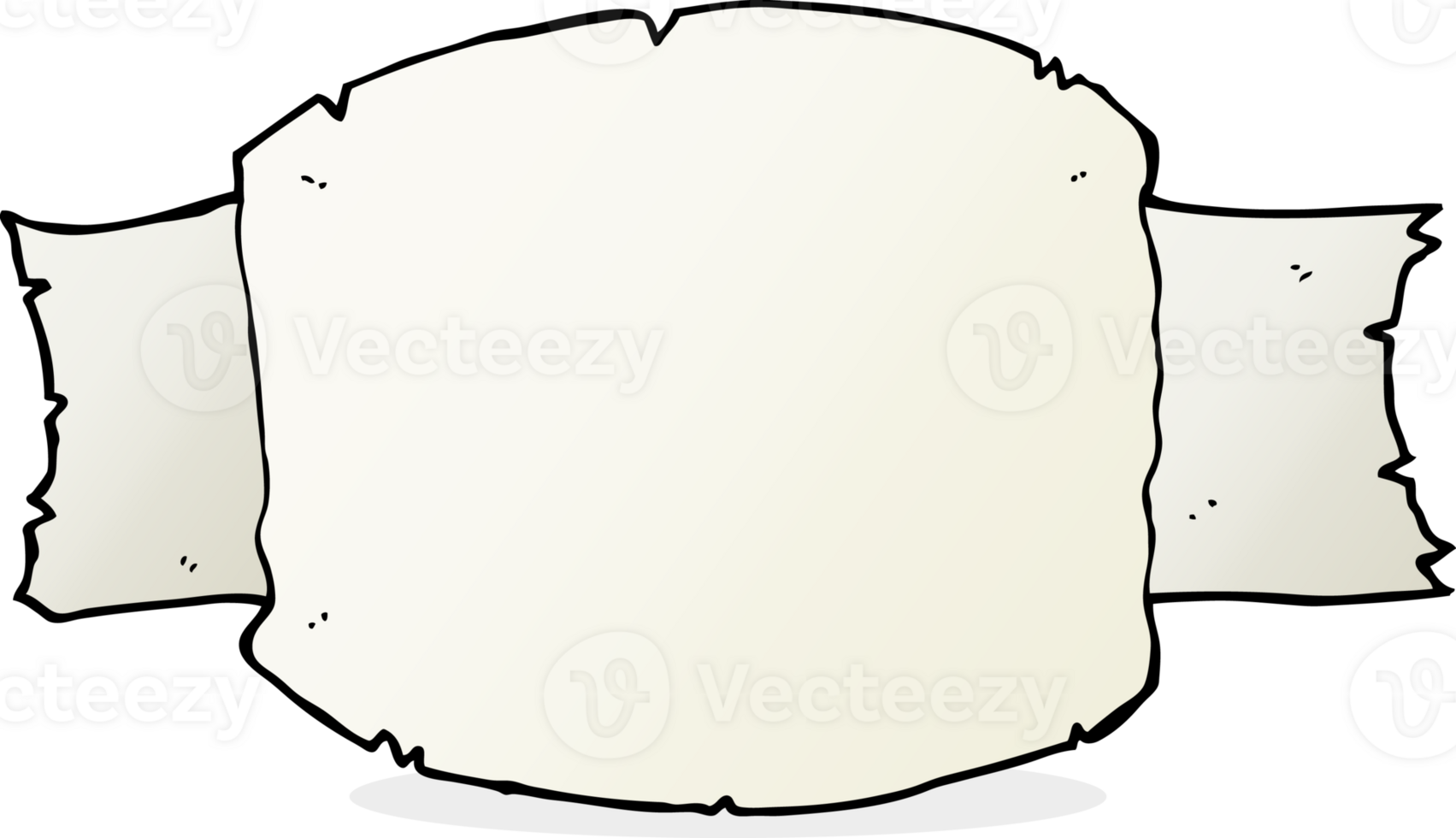 cartoon scroll banner png