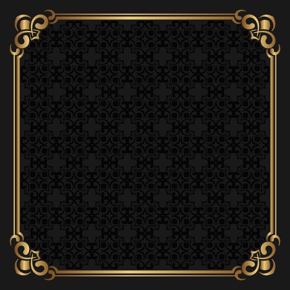 floral pattern, with vintage frame vector