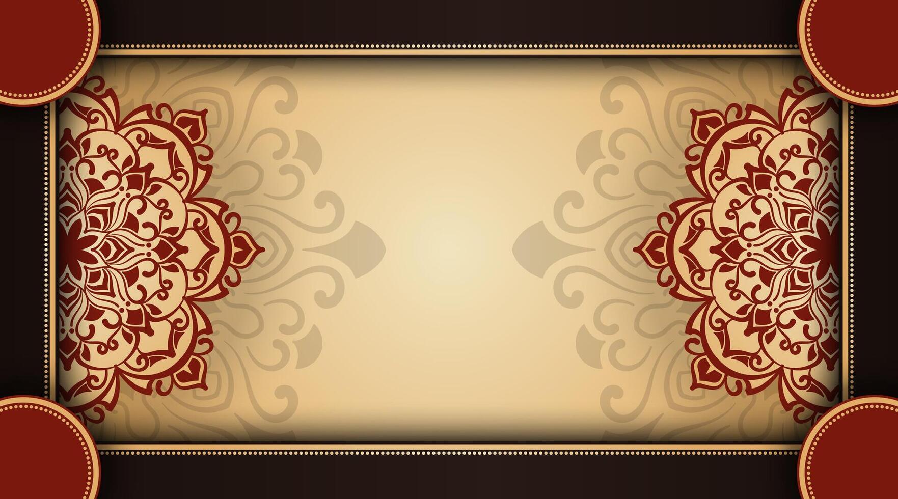 Vintage background, with mandala ornaments vector