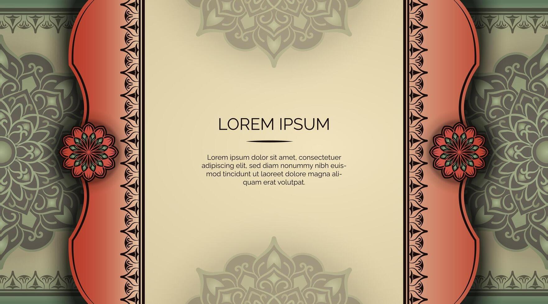 Vintage background, with mandala ornaments vector