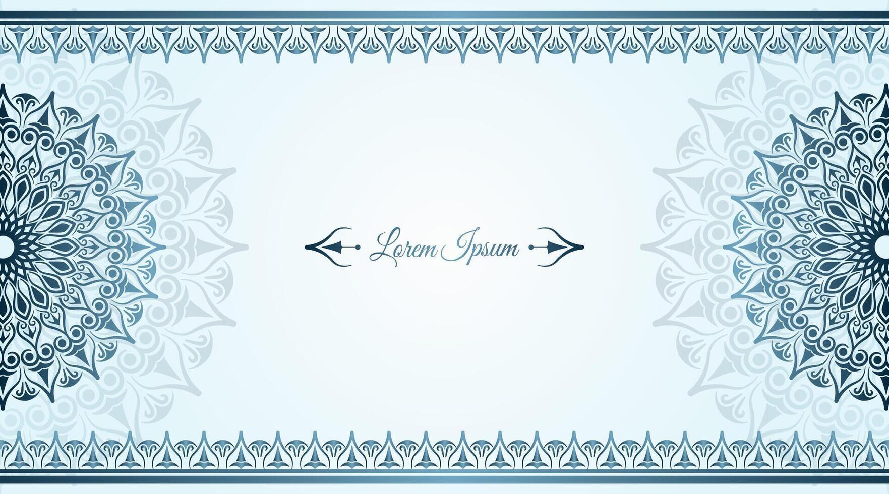 Vintage background  beautiful ornamental mandala vector