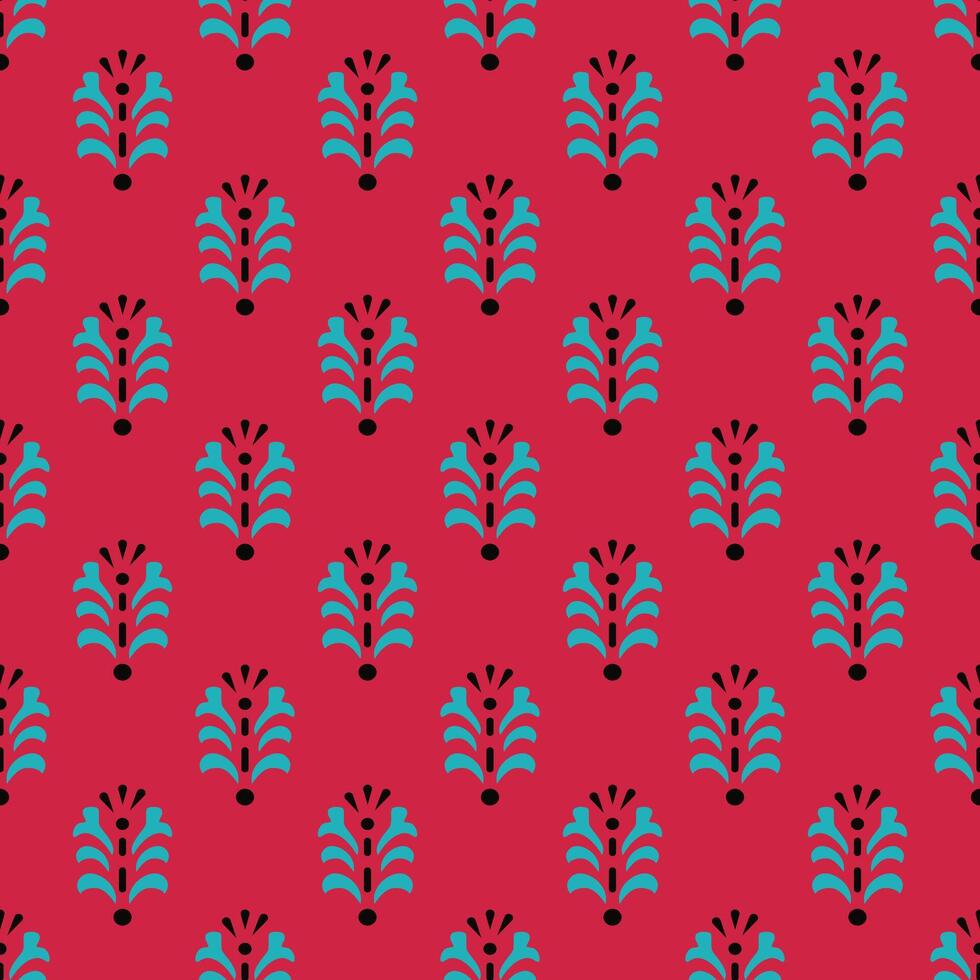 Geometric floral pattern print Ti shirt design for print vector