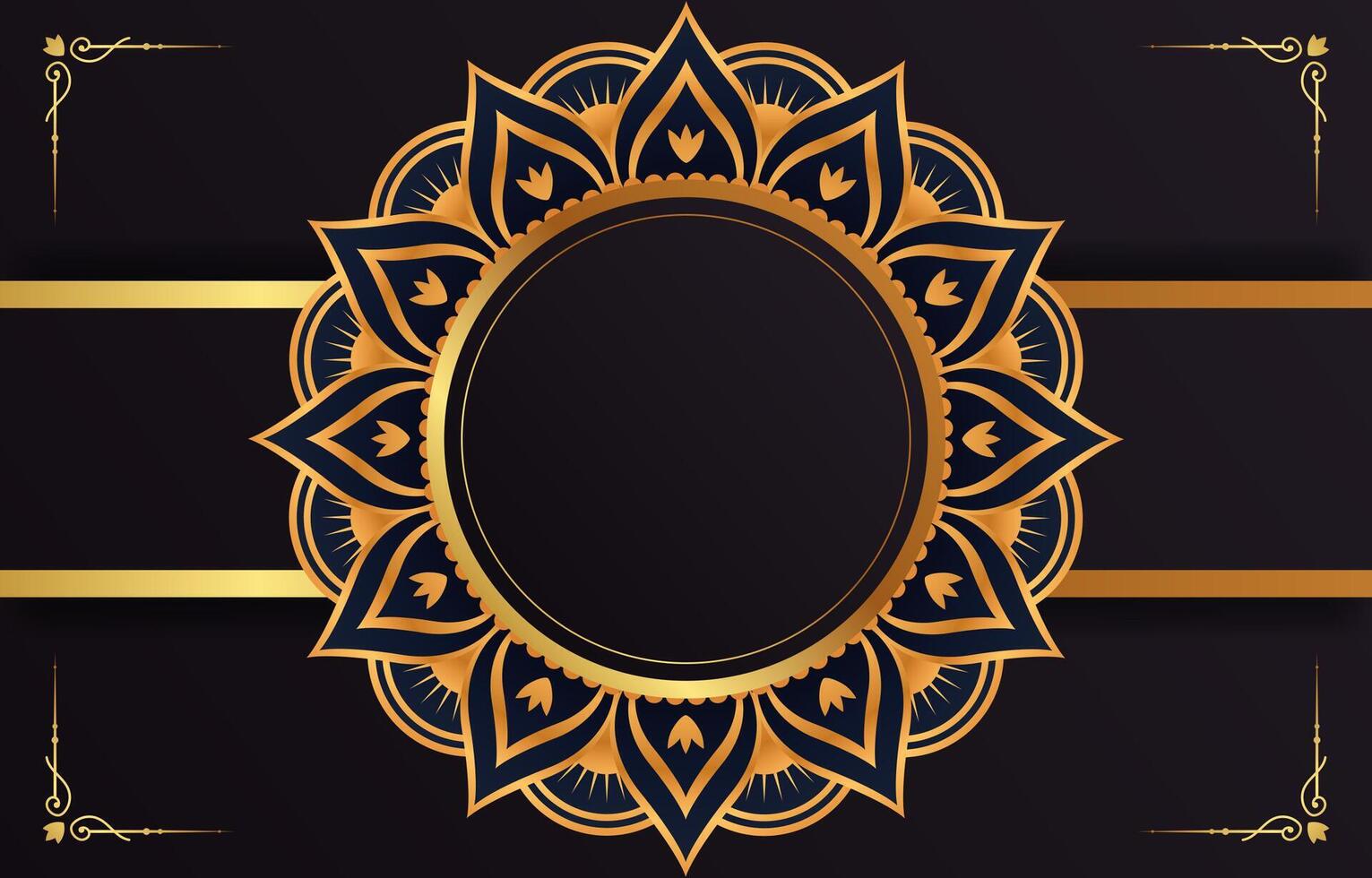 Luxury Mandala Background With Golden Arabesque Pattern Arabic Islamic East Style And India Wedding Ramadan Style Decorative Mandala vector
