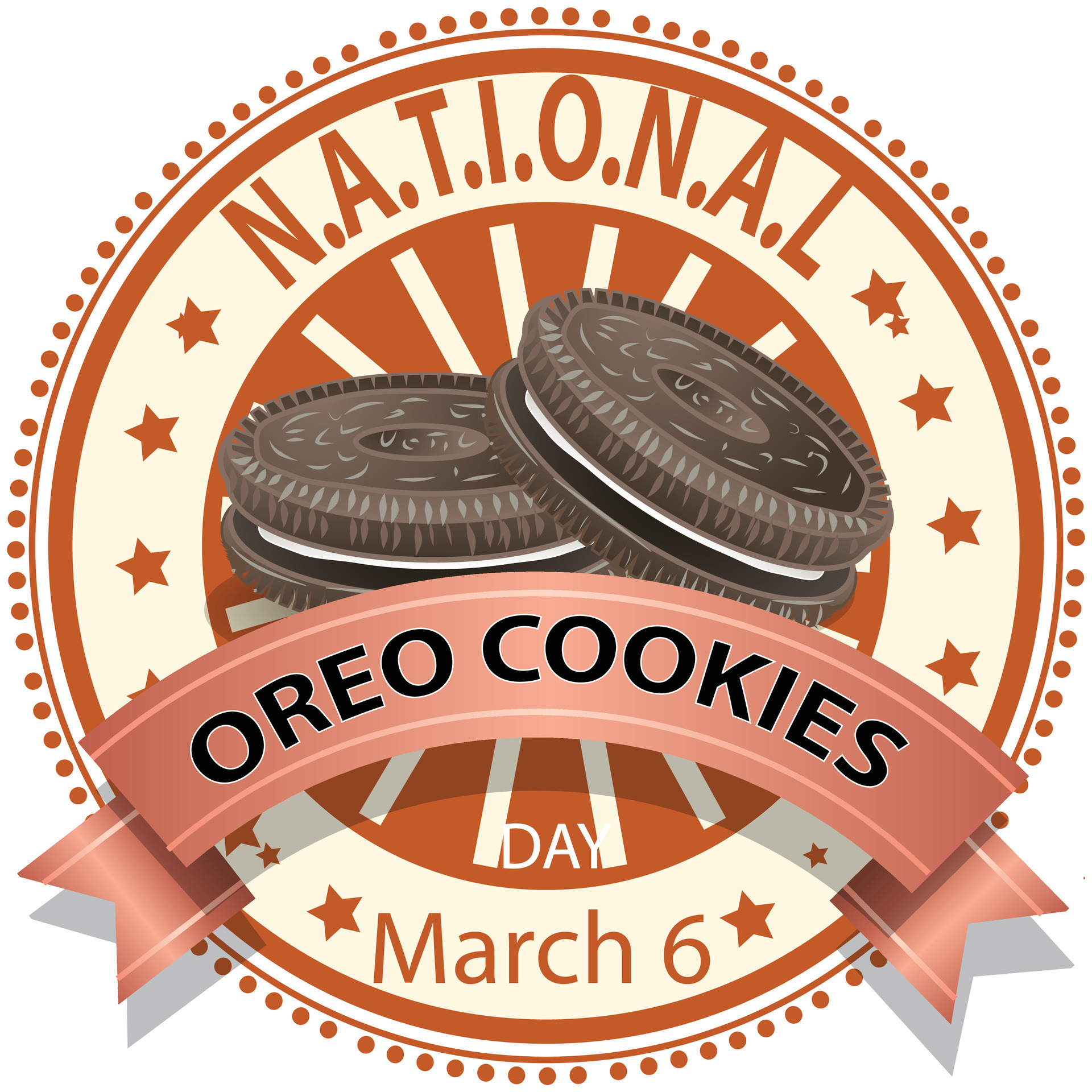 National Oreo Cookies Day Sign 39884542 Vector Art at Vecteezy