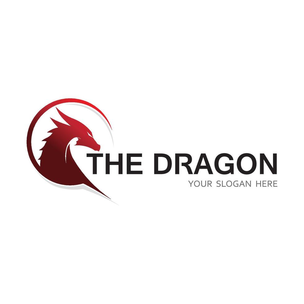 Dragon vector icon illustration