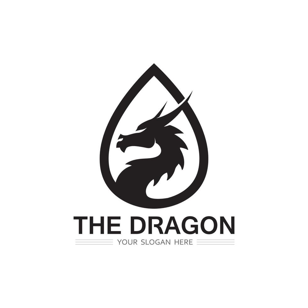 Dragon vector icon illustration