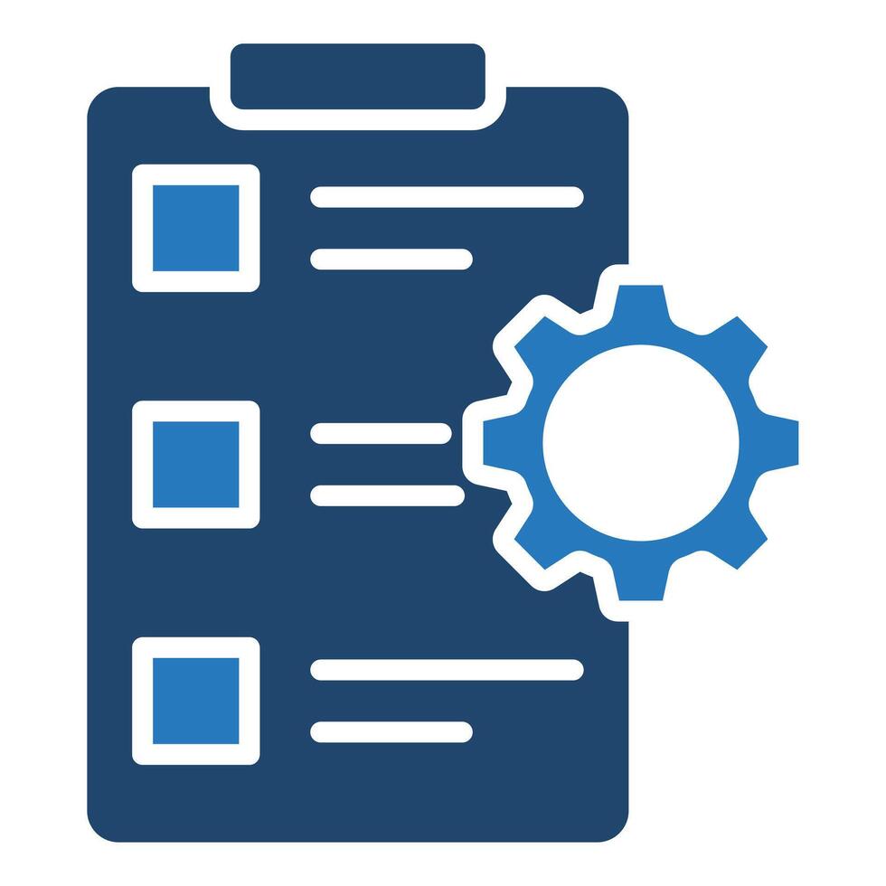 Automated Tasks icon line vector illustration