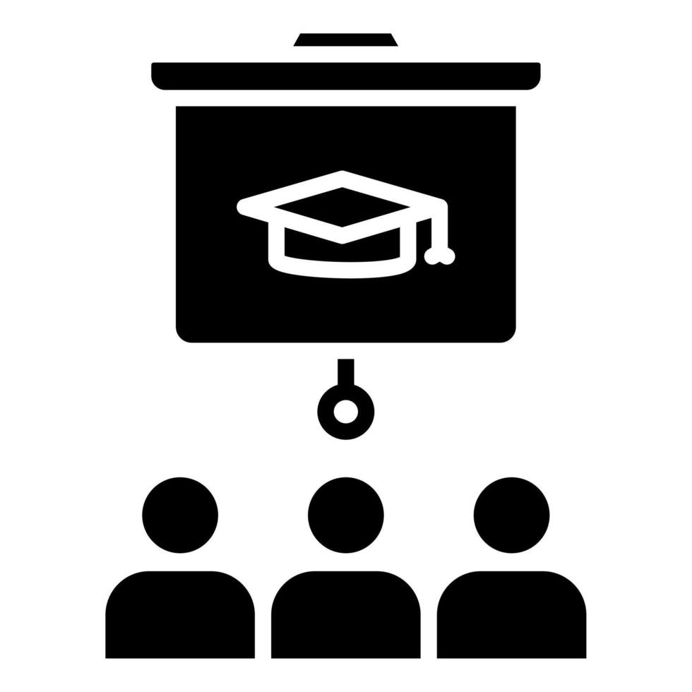 Employee Training icon line vector illustration