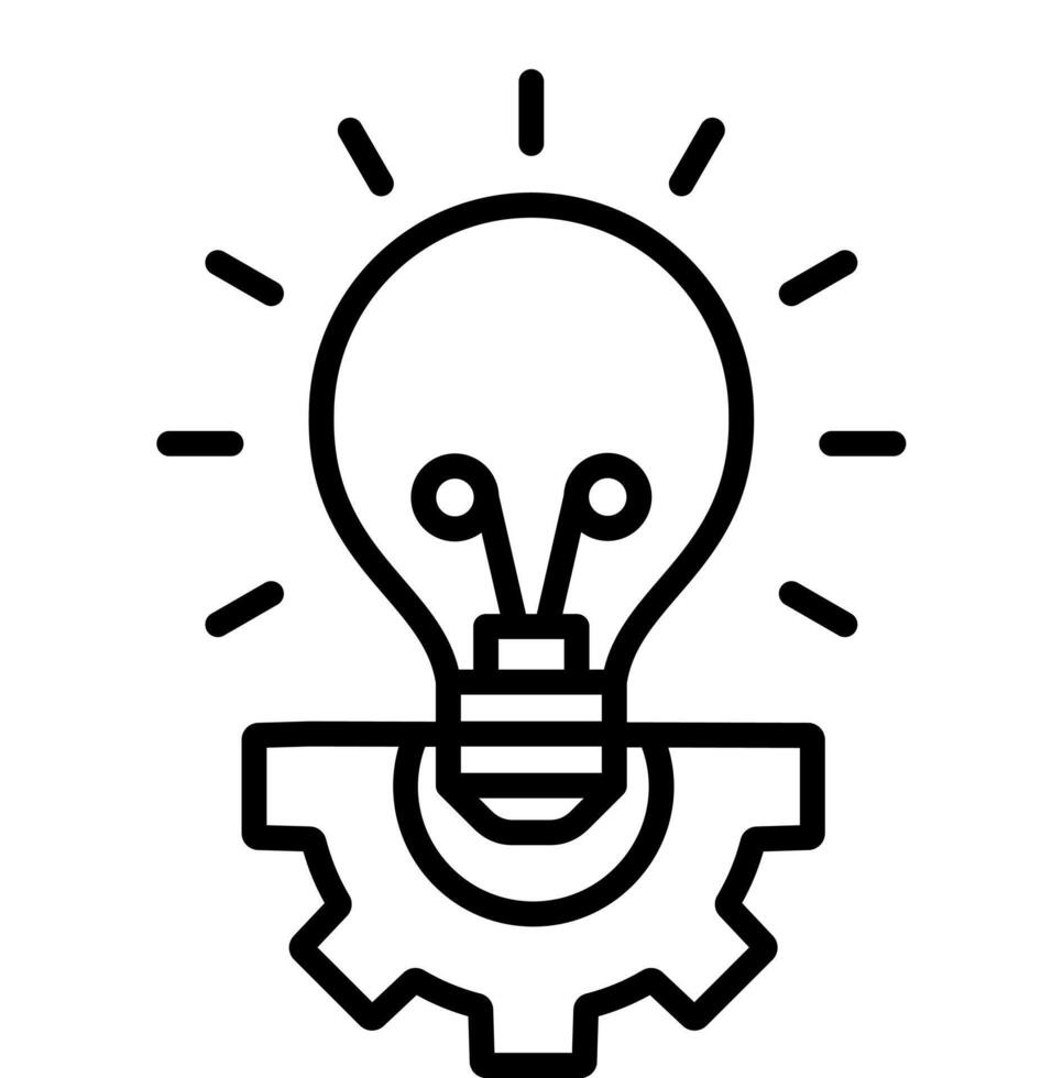 Idea Validation icon line vector illustration