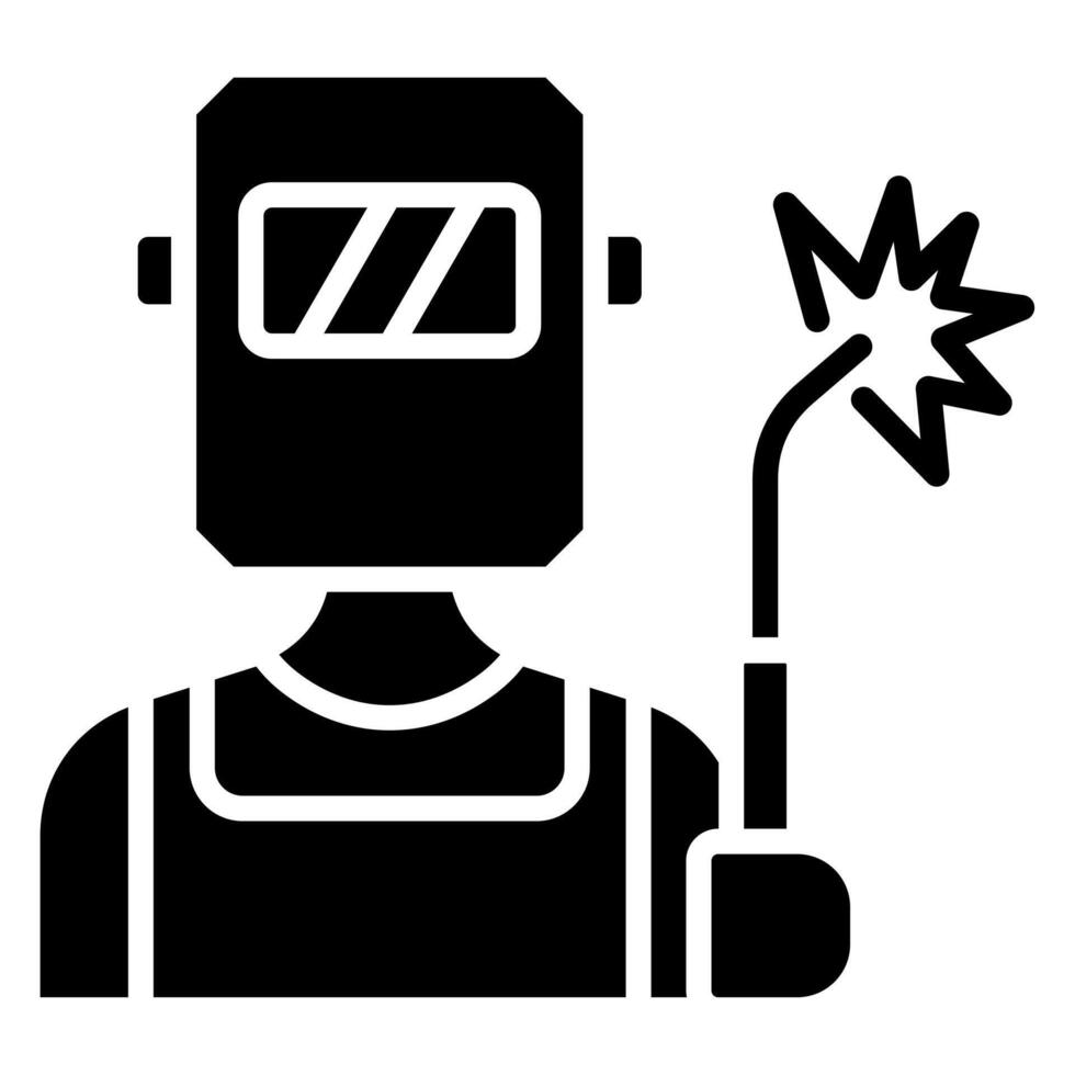 Welding icon line vector illustration