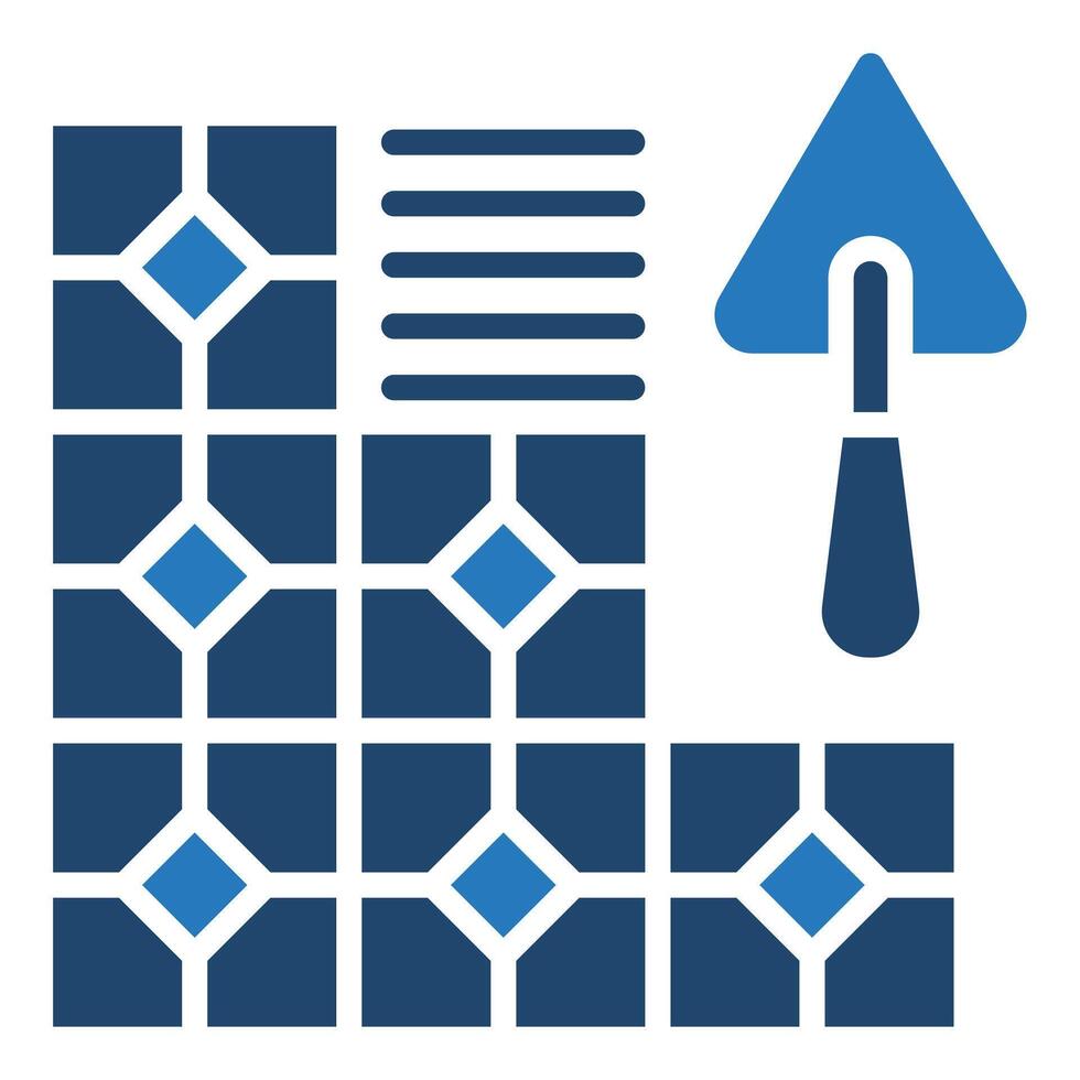 Tile icon line vector illustration