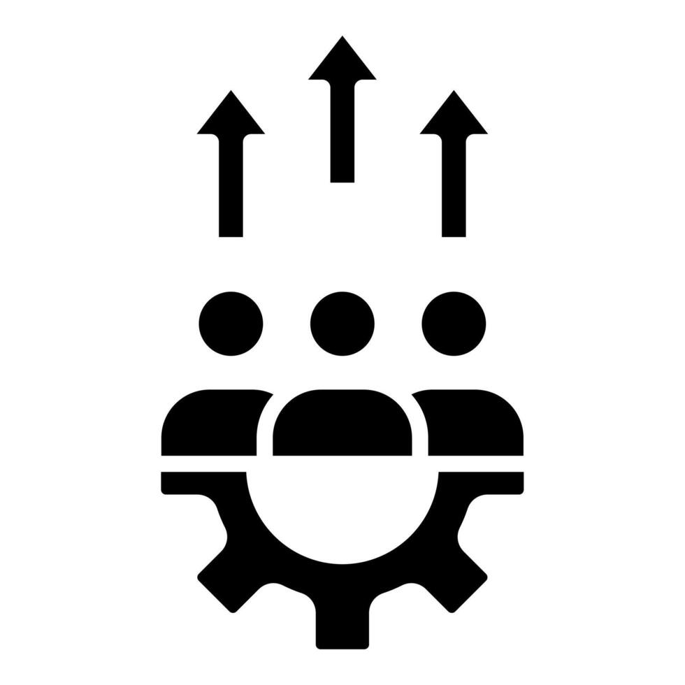 Workforce Development icon line vector illustration