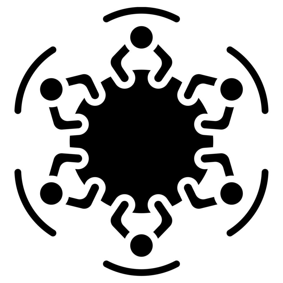 Employee Engagement icon line vector illustration