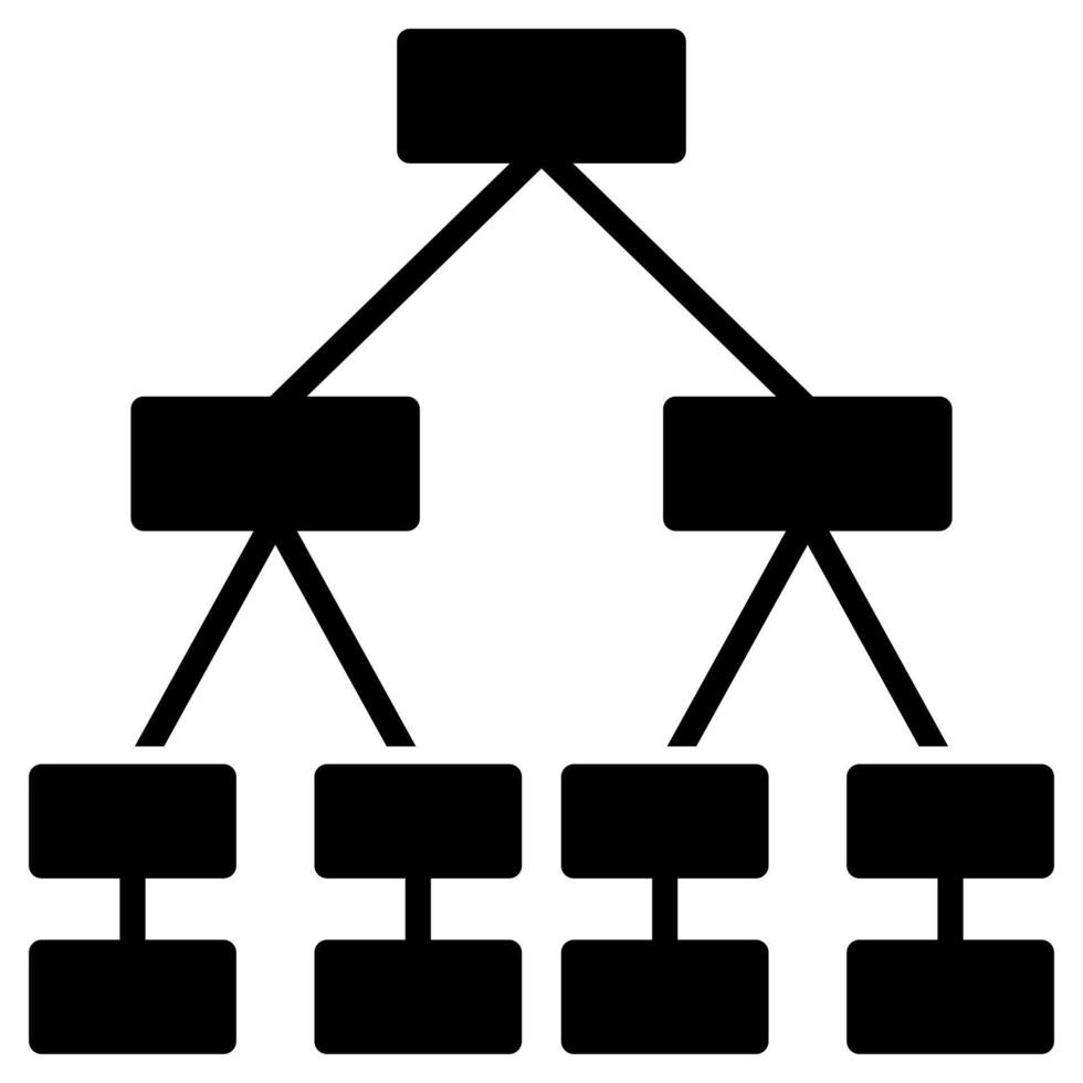 Merkle Tree icon line vector illustration
