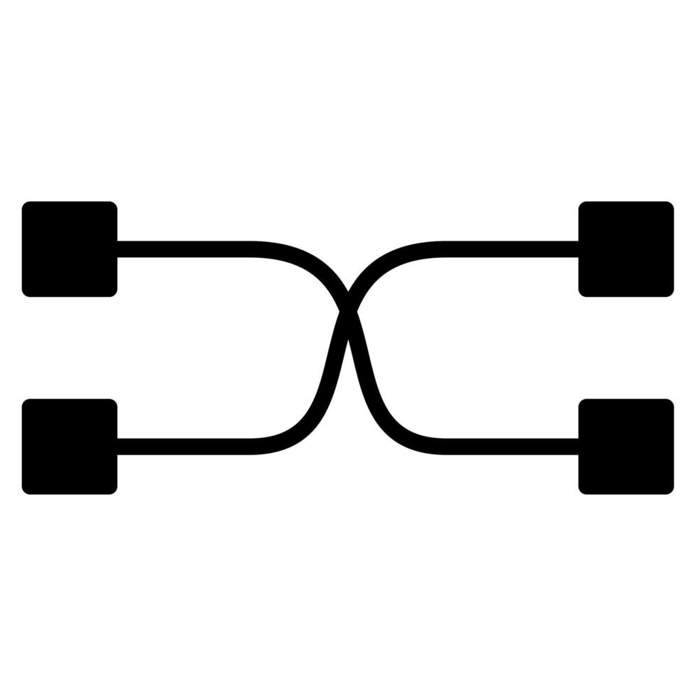 Data Mapping icon line vector illustration