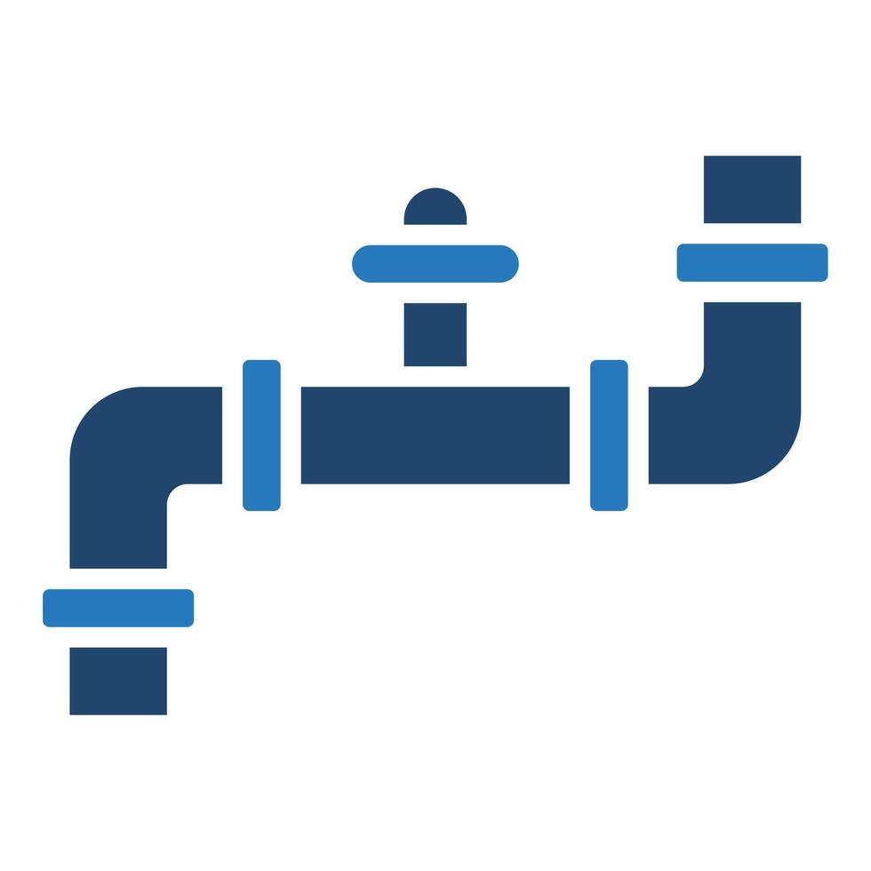 Plumbing icon line vector illustration