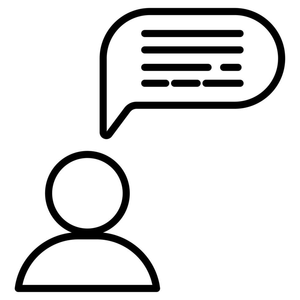 User Stories icon line vector illustration