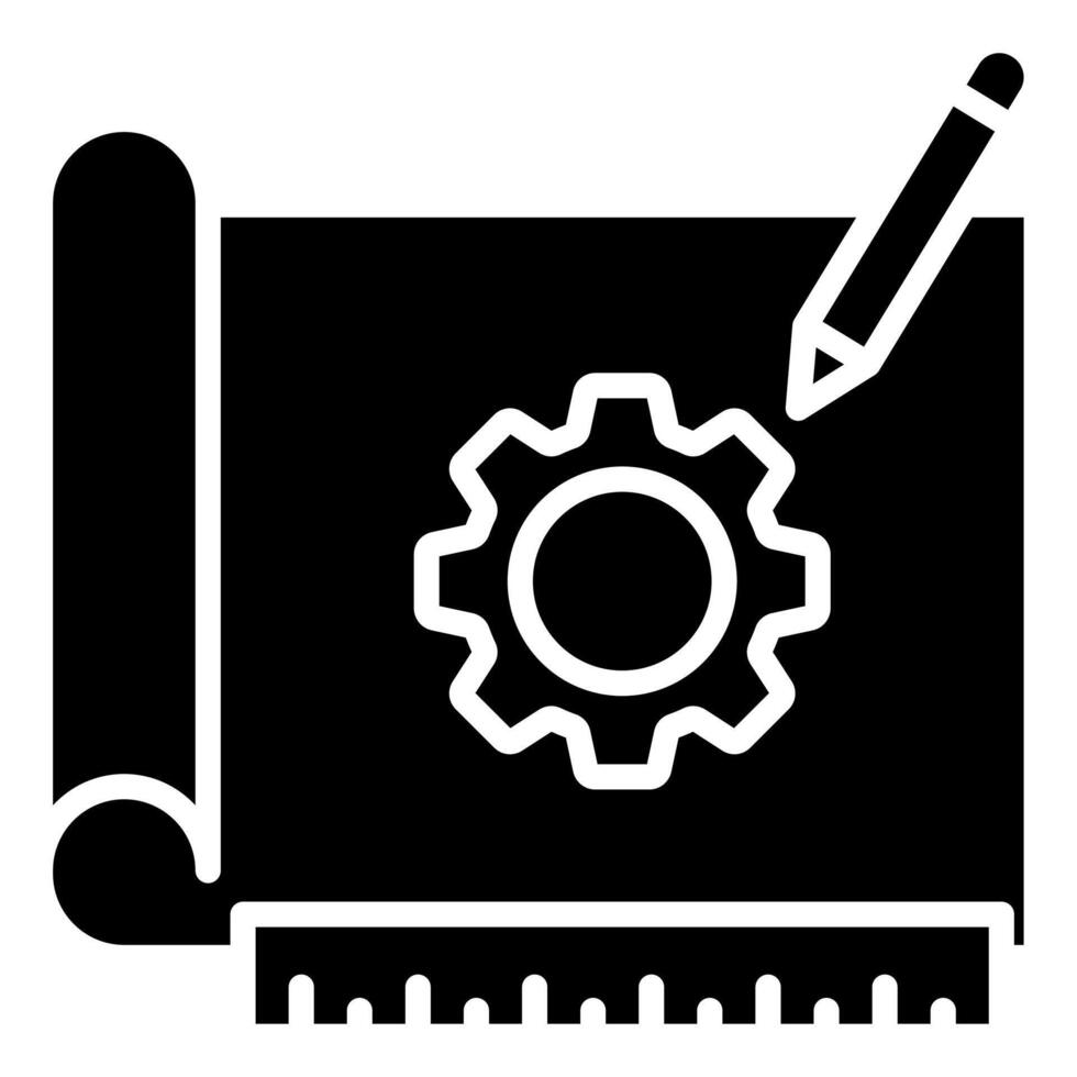 Ingenieria diseño icono línea vector ilustración