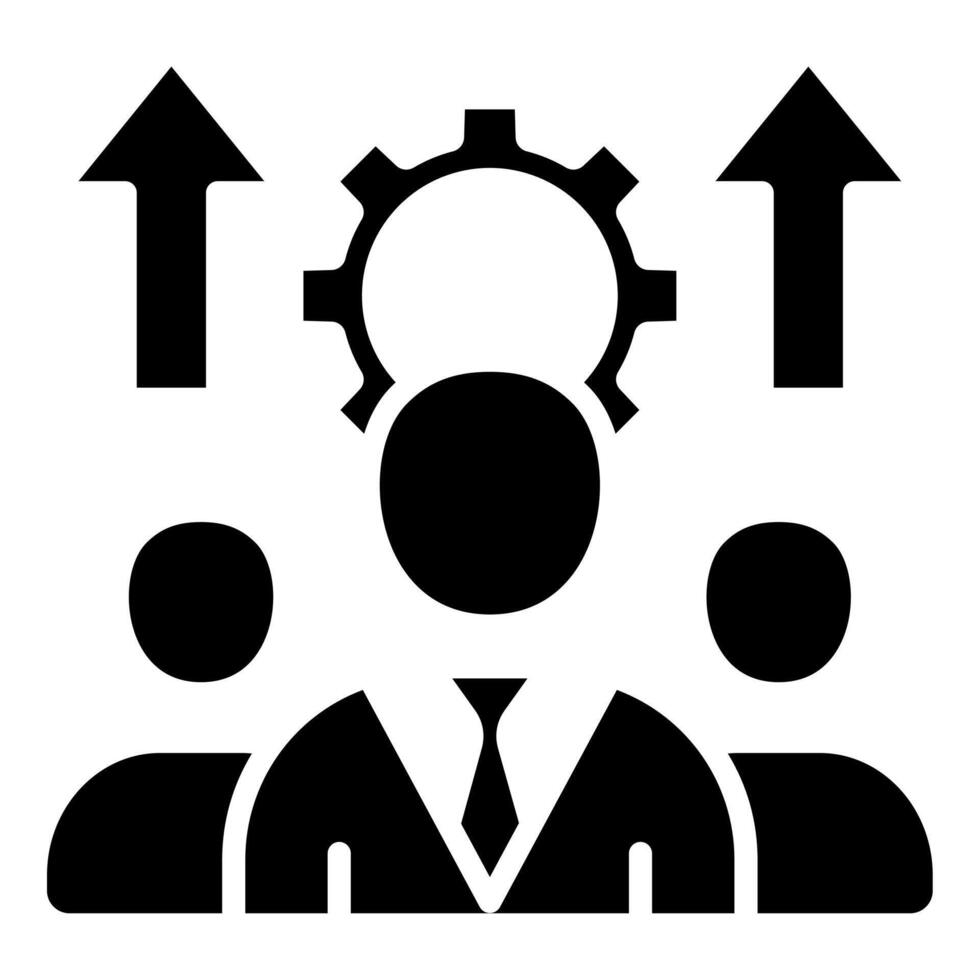 Leadership Development icon line vector illustration