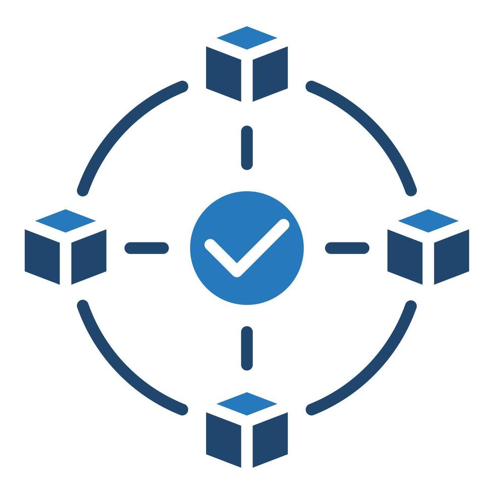 Blockchain Consensus icon line vector illustration 39885805 Vector Art ...
