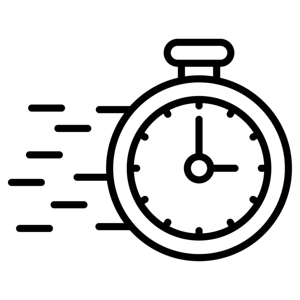 Quick Service icon line vector illustration