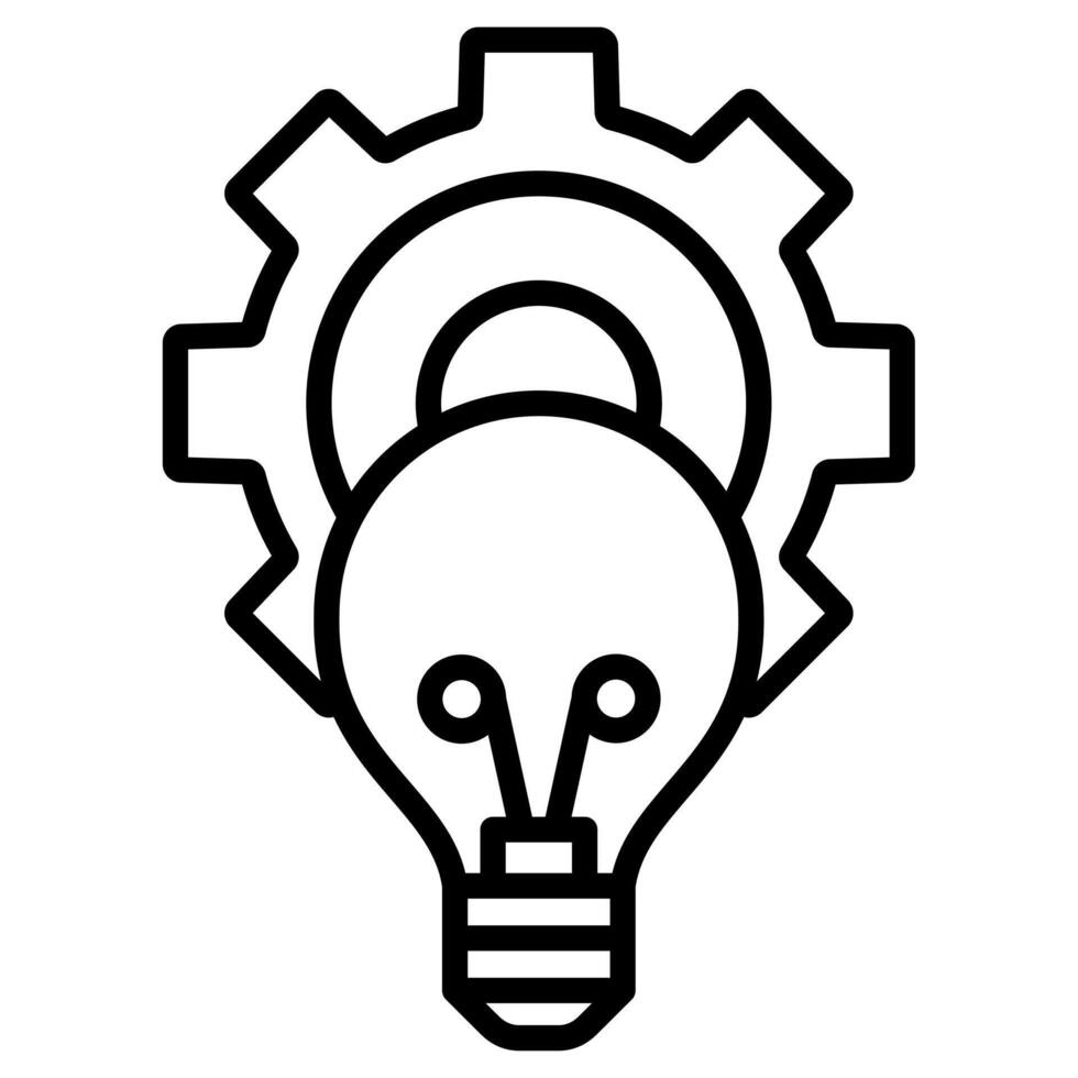 Idea Development icon line vector illustration