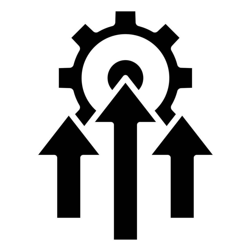 Operational Efficiency icon line vector illustration