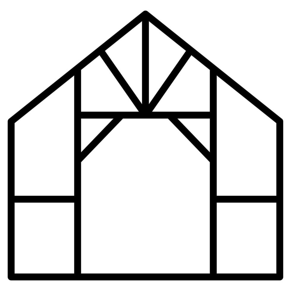 Framing icon line vector illustration