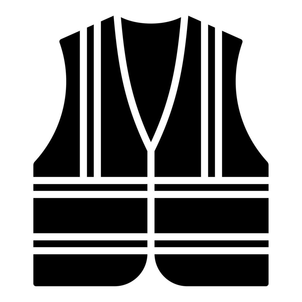 Safety Vest icon line vector illustration